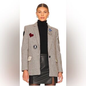 Central Park West Lucky Patches Blazer Size XS